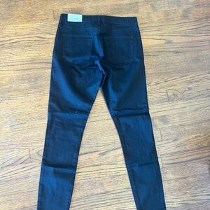 Topshop NEW w Tags Moto Leigh Black Denim Jeans W30 L30 Skinny Leg